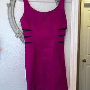 Fushia jean dress
